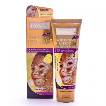 Золотая маска для лица Wokali Gold Caviar