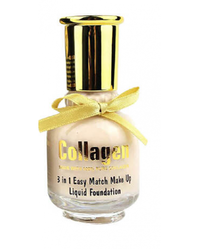 Рідка основа під макіяж Wokali Collagen Easy Match Makeup Liquid Foundation 3 в 1 HF2006 65 мл