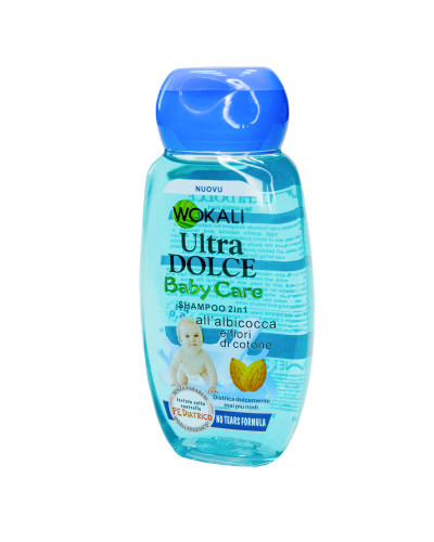 Дитячий шампунь Wokali Ultra Dolce Shampoo Baby Care мигдаль і молоко 2в1 WKL186 220 мл