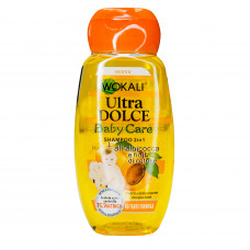 Дитячий шампунь Wokali Ultra Dolce Shampoo Baby Care абрикос 2в1 WKL187 220 мл