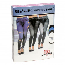 Подростковые лосины корректирующие Slim`n Lift Caresse Jeans Black размер 2XL-3XL