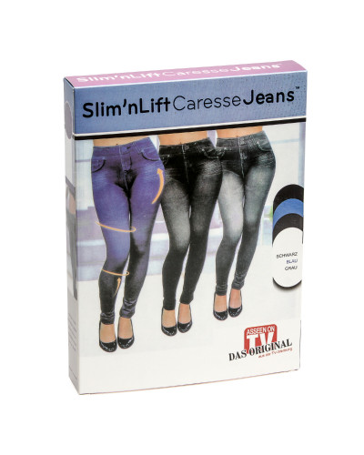 Підліткові лосини коригувальні Slim`n Lift Caresse Jeans Black розмір 2XL-3XL