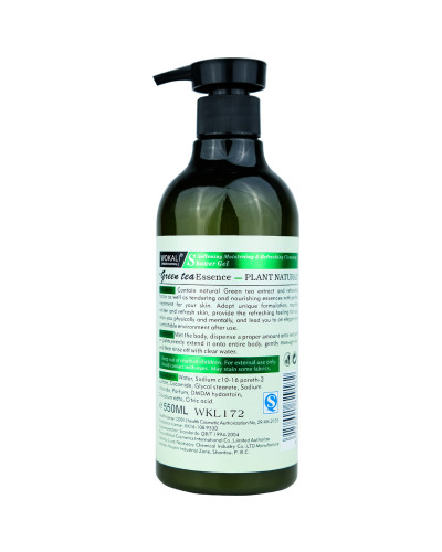 Гель для душу Wokali Prof Shower Gel Plant Natural Green Tea WKL172 550 мл