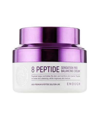 Крем для обличчя Enough 8 Peptide Sensation Pro Balancing Cream антивіковий з пептидами 50 мл