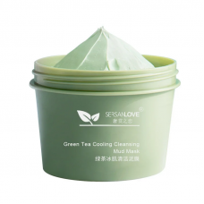 Грязьова маска для обличчя SERSANLOVE Green Tea Cooling Cleansing Mud Mask з зеленим чаєм 100 гр