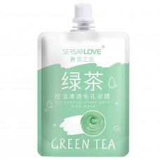 Глиняная маска для лица SERSANLOVE Green Tea 110 г РАСПРОДАЖА