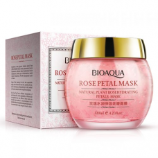 Гелевая маска для лица BIOAQUA Rosepetal Mask Natural Plant Rosehydrating Petals Mask с лепестками роз 120 г