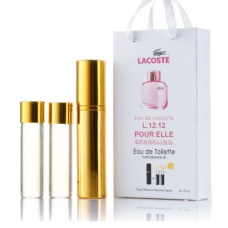 Парфюм женский с феромонами Lacoste Eau De Lacoste L.12.12 Pour Elle Sparkling 3х15 мл