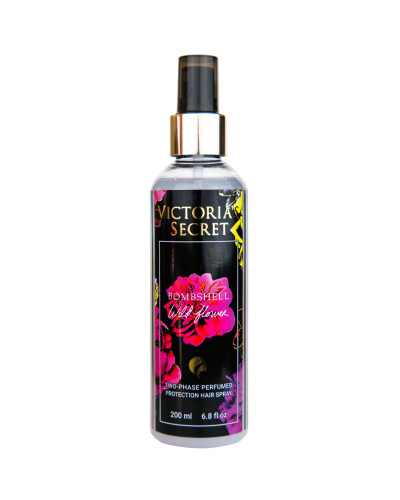 Двофазний парфумований захисний спрей для волосся Victoria`s Secret Bombshell Wild Flower Exclusive EURO 200 мл