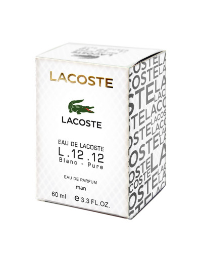 Парфум чоловічий Lacoste Eau de L.12.12 Blanc-Pure 60 мл