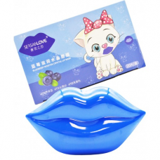 Гідрогелеві патчі для губ SERSANLOVE Blueberry Moisten Crystal Lip Mask з екстрактом чорниці 20 шт