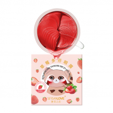 Гідрогелеві патчі під очі SERSANLOVE Strawberry Doxorubicin Eye Mask з екстрактом полуниці 60 шт