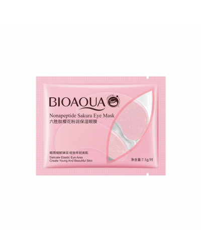 Гідрогелеві патчі під очі BIOAQUA Nonapeptide Sakura Eye Mask із сакурою 7.5 г