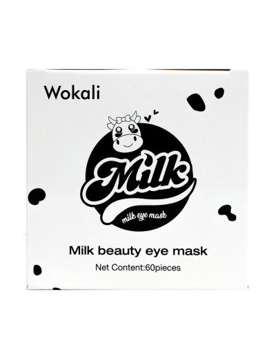 Омолоджують гідрогелеві патчі під очі Wokali Milk Eye Mask 60 шт