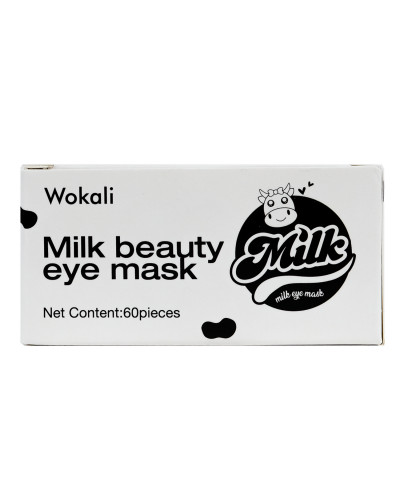 Омолоджують гідрогелеві патчі під очі Wokali Milk Eye Mask 60 шт