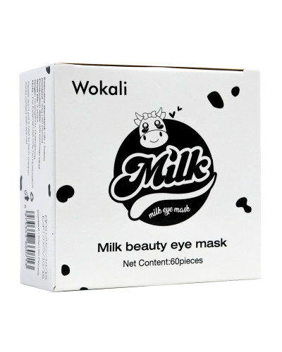 Омолоджують гідрогелеві патчі під очі Wokali Milk Eye Mask 60 шт