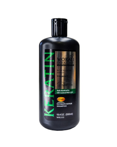 Шампунь для волосся Wokali Keratin Ultimate Repair Shampoo проти лупи WKL332 550 мл