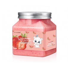 Скраб для тіла SERSANLOVE Strawberry Fresh Bath Salt з екстрактом полуниці 500 мл