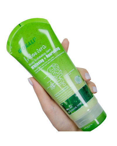 Скраб для тіла Wokali Aloe Vera Body Scrub Jam c екстрактом алое вера WKL387 200 мл