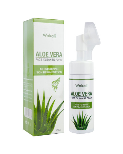 Пінка-мус для вмивання Wokali Aloe Vera Face Cleanse Foam з екстрактом алое вера 150 мл