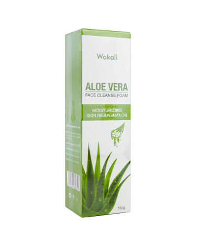 Пінка-мус для вмивання Wokali Aloe Vera Face Cleanse Foam з екстрактом алое вера 150 мл