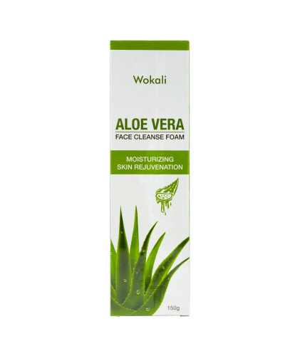 Пінка-мус для вмивання Wokali Aloe Vera Face Cleanse Foam з екстрактом алое вера 150 мл