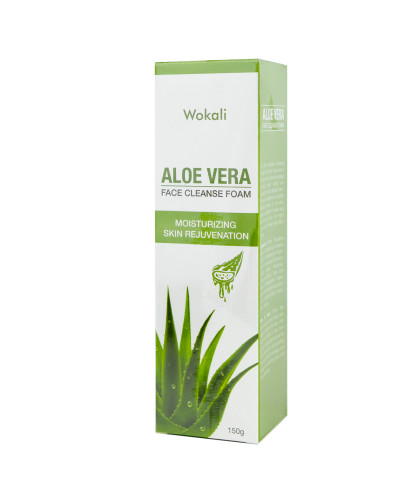 Пінка-мус для вмивання Wokali Aloe Vera Face Cleanse Foam з екстрактом алое вера 150 мл