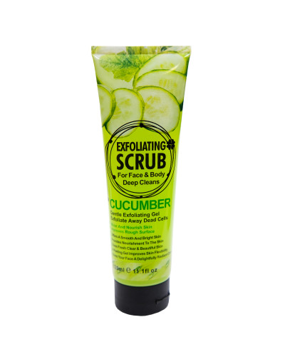 Cкраб для обличчя і тіла Wokali Cucumber Face and Body Exfoliating Scrub WKL578 320 мл