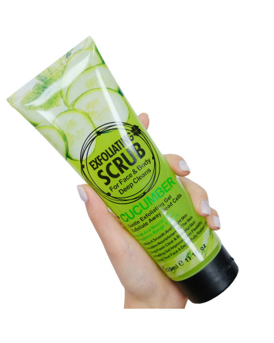 Cкраб для обличчя і тіла Wokali Cucumber Face and Body Exfoliating Scrub WKL578 320 мл