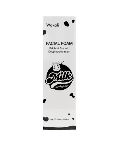 Пінка-мус для вмивання Wokali Milk Facial Foam 150 мл