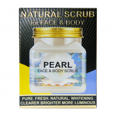 Натуральный cкраб для лица и тела Wokali Pearl Face and Body Scrub с жемчугом WKL596 500 мл