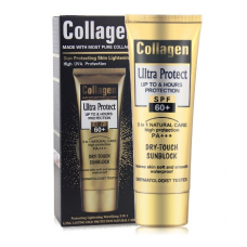 Сонцезахисний крем Wokali Collagen Ultra Protect Dry Touch 3 в 1 захист  SPF 60+ 100 мл