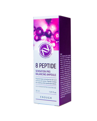 Сироватка для обличчя Enough 8 Peptide Sensation Pro Balancing Ampoule з пептидами 30 мл