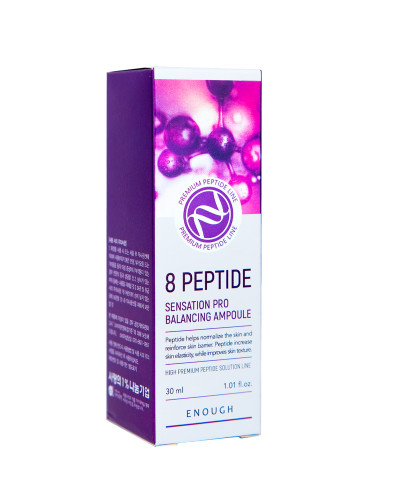 Сироватка для обличчя Enough 8 Peptide Sensation Pro Balancing Ampoule з пептидами 30 мл