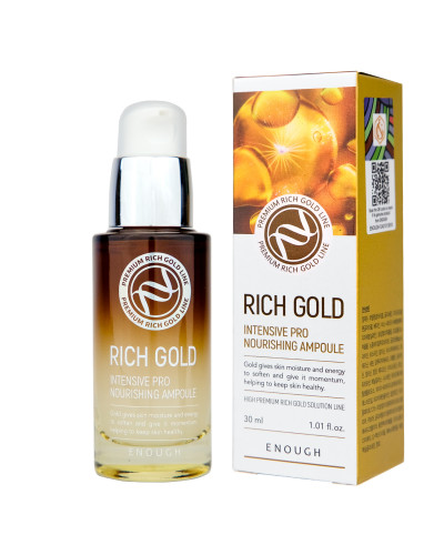 Сироватка для обличчя Enough Rich Gold Intensive Pro Nourishing Ampoule 30 мл