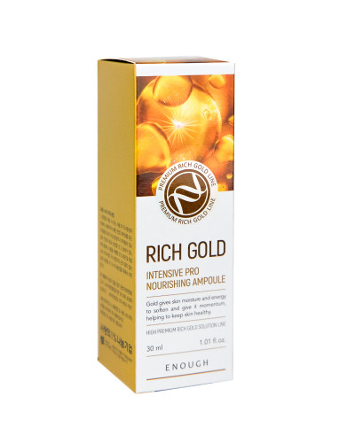 Сироватка для обличчя Enough Rich Gold Intensive Pro Nourishing Ampoule 30 мл