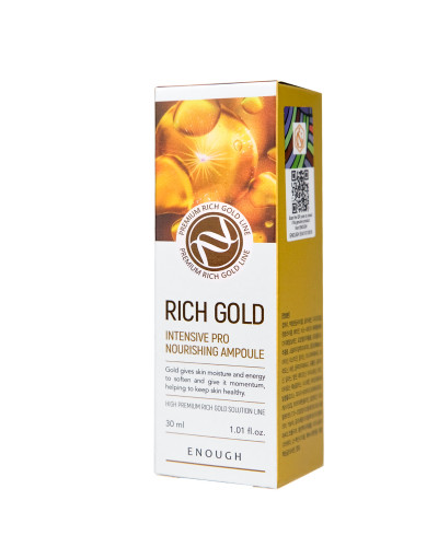 Сироватка для обличчя Enough Rich Gold Intensive Pro Nourishing Ampoule 30 мл