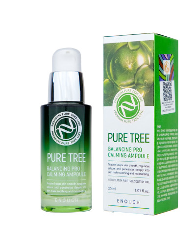 Сироватка для обличчя Enough Pure Tree Balancing Pro Calming Ampoule 30 мл