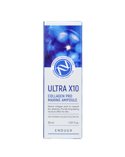 Сироватка для обличчя Enough Ultra X10 Collagen Pro Marine Ampoule 30 мл