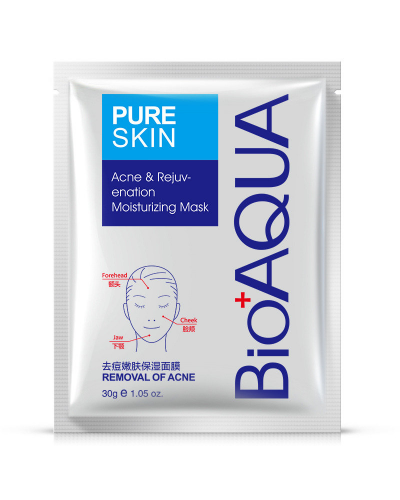 Тканинна маска для обличчя BIOAQUA Pure Skin Mask проти запалень і акне 30 г