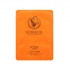 Відновлювальна тканинна маска BIOAQUA Horse Oil Mask з кінським маслом