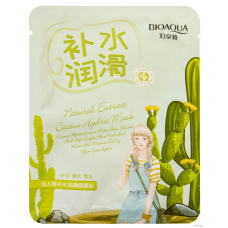 Тканинна маска для обличчя BIOAQUA Natural Extract Cactus Hydra Mask з екстрактом кактусу 30 г