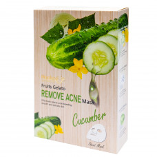 Тканинна маска Wokali Cucumber Fruits Gelato Remove Acne Mask з екстрактом огірка HA-3011 (30мл*10шт)