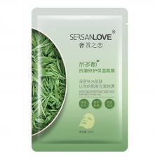 Антивікова маска для обличчя SERSANLOVE Tea Polyphenols Anti Wrinkle Mask з поліфенолами зеленого чаю поштучно