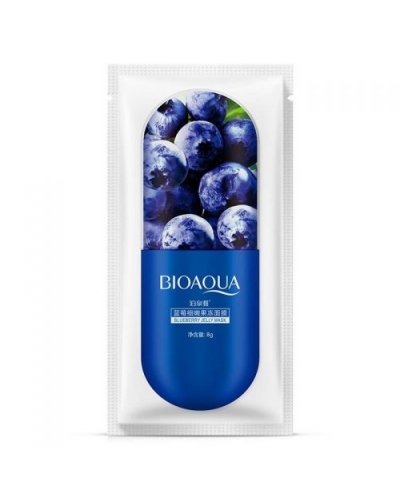 Нічна маска для обличчя BIOAQUA Blueberry Jelly Mask з екстрактом чорниці 8 г