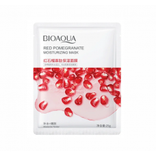 Тканинна маска для обличчя BIOAQUA Pomegranate Moisturizing Mask з екстрактом гранату 25 г