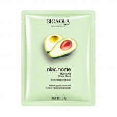 Маска для лица BIOAQUA Niacinome Hydrating Shea Mask с экстрактами авокадо и маслом ши 25 г