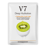 Тканинна вітамінна маска для обличчя BIOAQUA V7 Deep Hydration Ківі