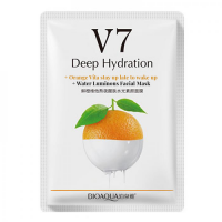 Тканинна вітамінна маска для обличчя BIOAQUA V7 Deep Hydration Апельсин