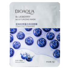 Тканинна маска для обличчя BIOAQUA Blueberry Moisturizing Mask з екстрактом чорниці 25 г